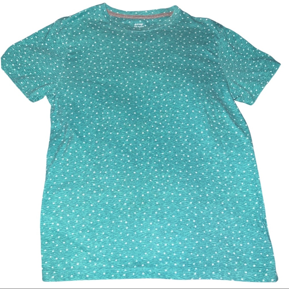 Green and White Peacock Polkadot Medium